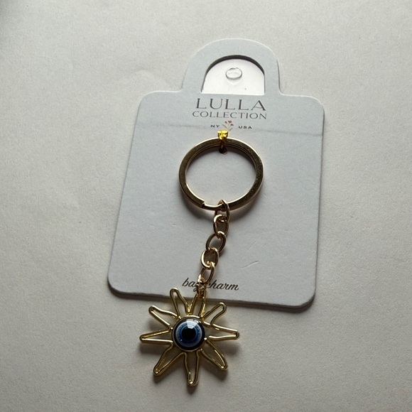 Lulla Collection Gold Tone Sun Keychain - Picture 2 of 4